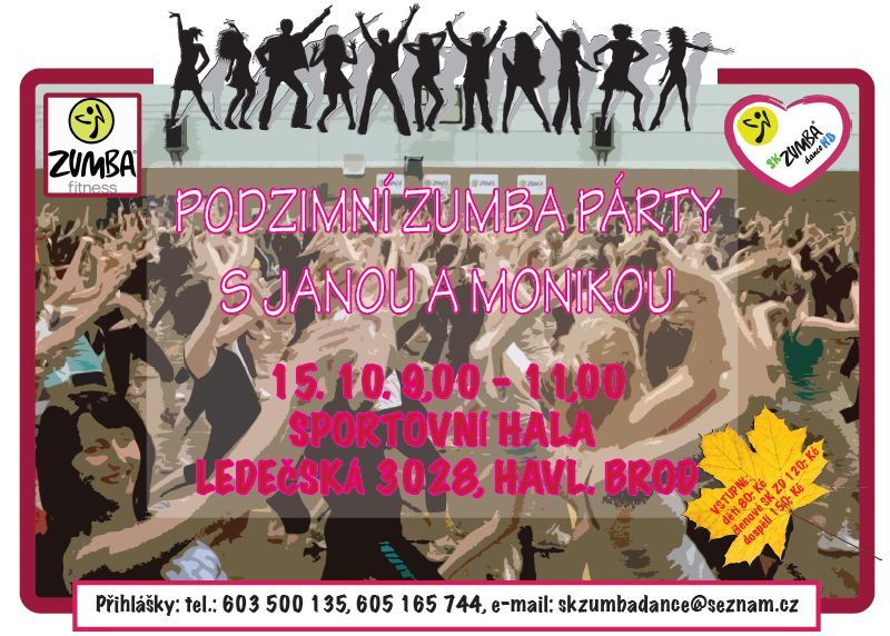 Podzimní zumba v sobotu Brodě