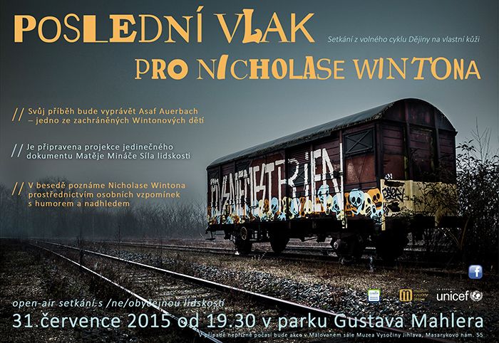 obrázek: Poslední vlak pro Nicholase Wintona v Jihlavě