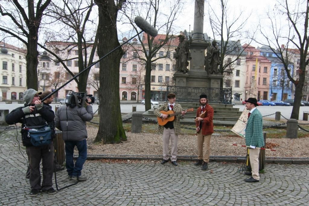 Požár Jihlavy od koblih. To se filmařům líbilo