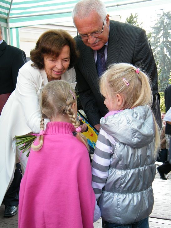 Prezident Klaus navštívil Světlou nad Sázavou