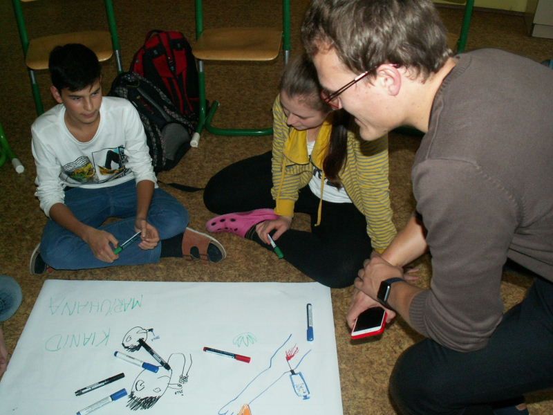 obrázek: Protidrogový workshop na havlíčkobrodské základní škole