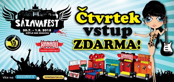 obrázek: Sázavafest 2015 startuje ve Světlé
