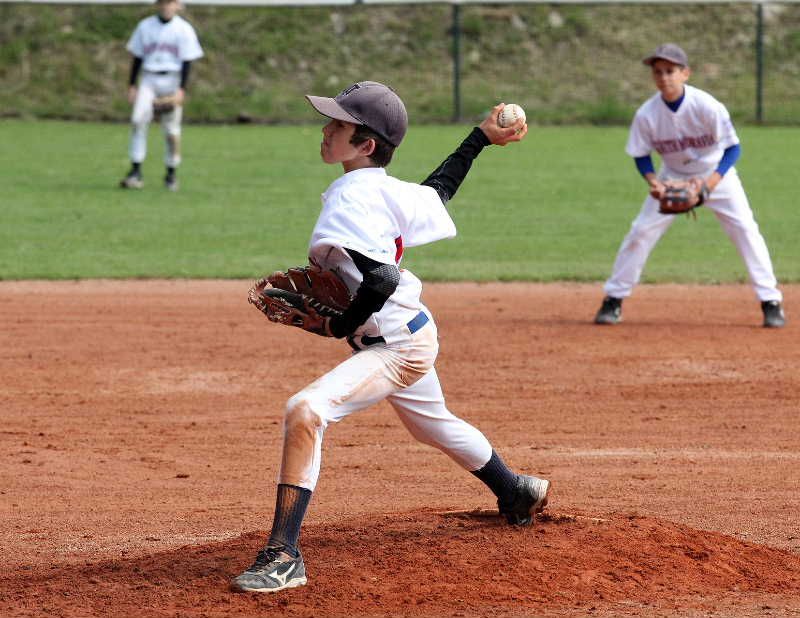 obrázek: Šestice baseballistů Třebíče v Little League