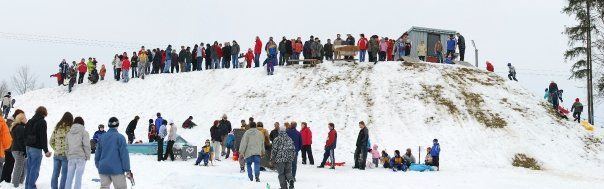 obrázek: Šílená jízda na sjezdovce u Horní Krupé