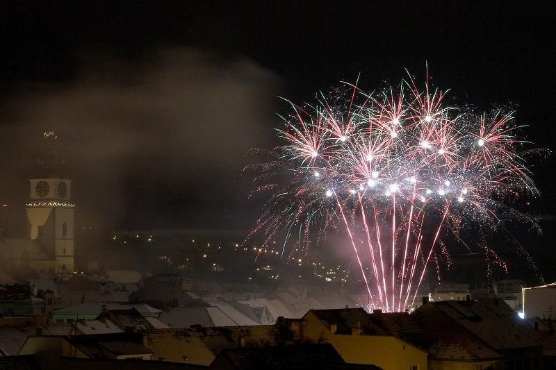 Silvestr v Třebíči tradičně v centru města