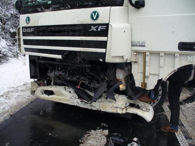 Sníh zkomplikoval dopravu na Vysočině