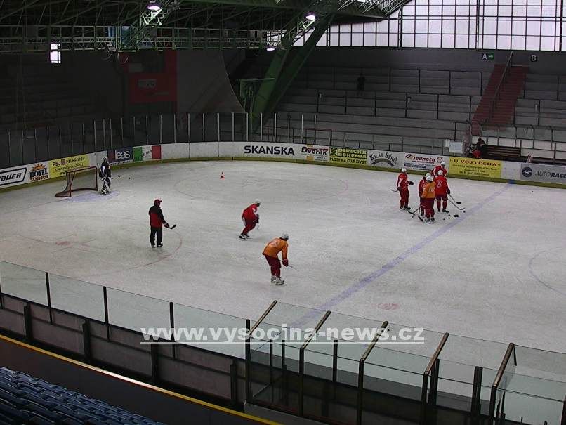 Spartak Moskva trénuje v brodské Kotlině