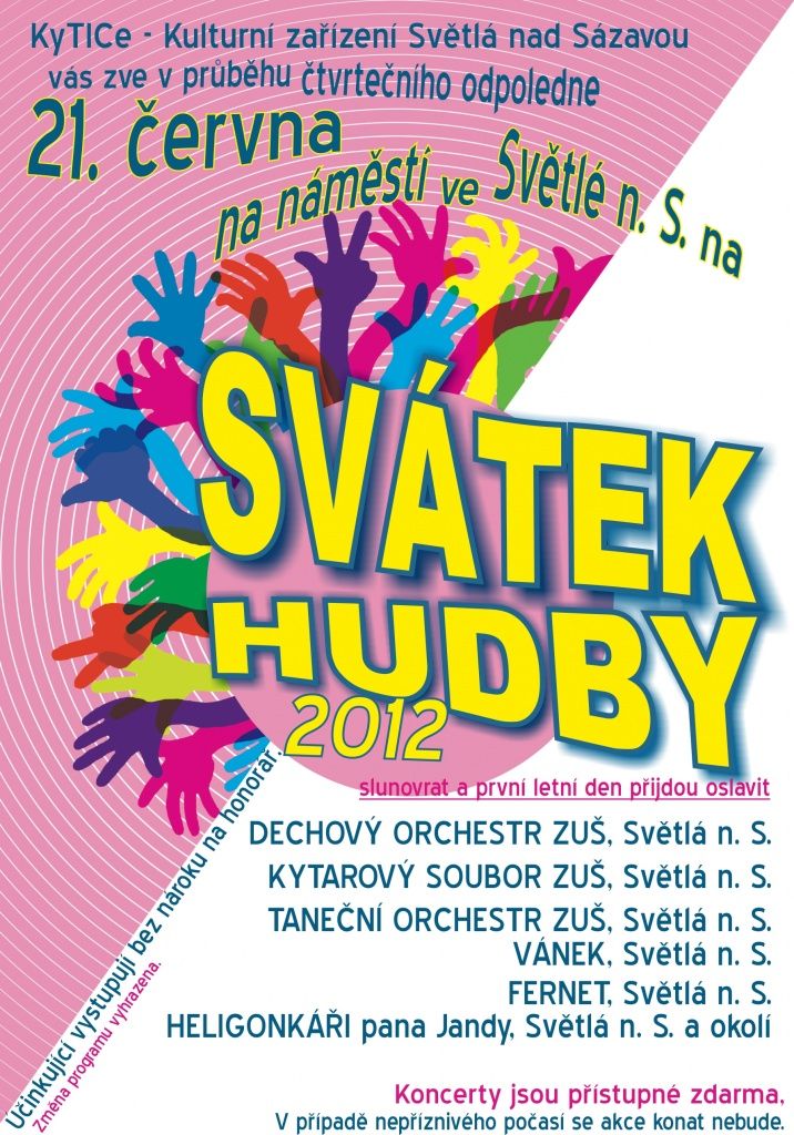 Svátek hudby se bude slavit ve Světlé