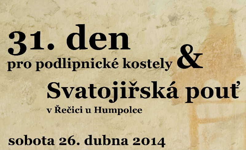Svatojiřská pouť v Řečici a den pro podlipnické kostely
