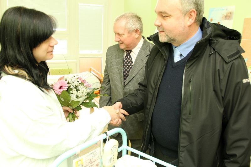 obrázek: Také v Jihlavě popřáli prvním miminku