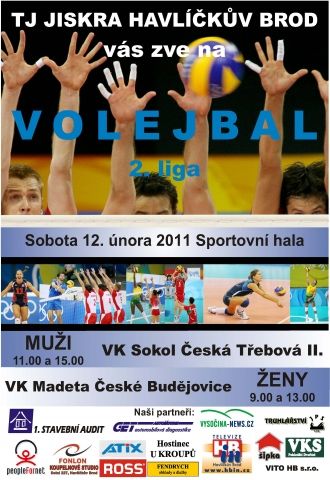 Tři brodské volejbalové týmy o víkendu doma