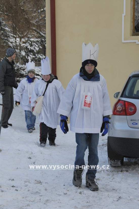 Tři králové vyrazili do ulic na Vysočině