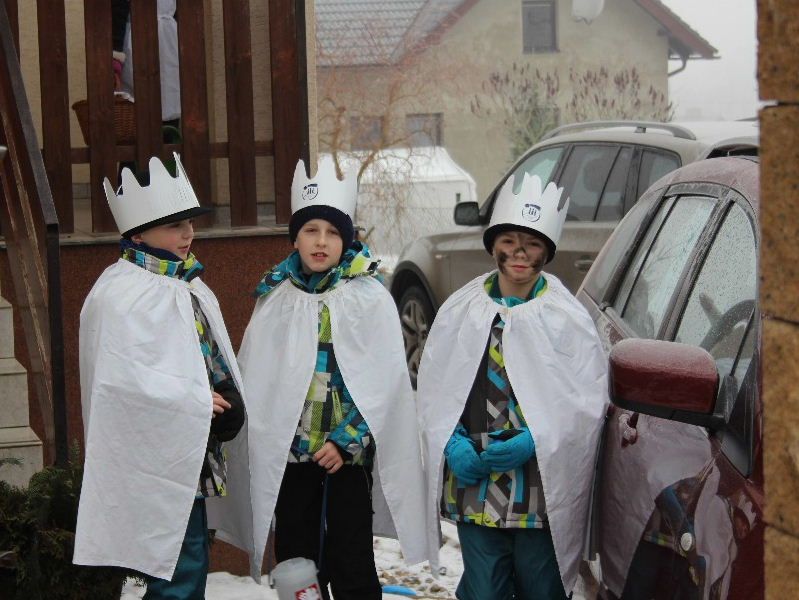 obrázek: Tříkrálová sbírka v Mírovce, Herlifech a Baštínově