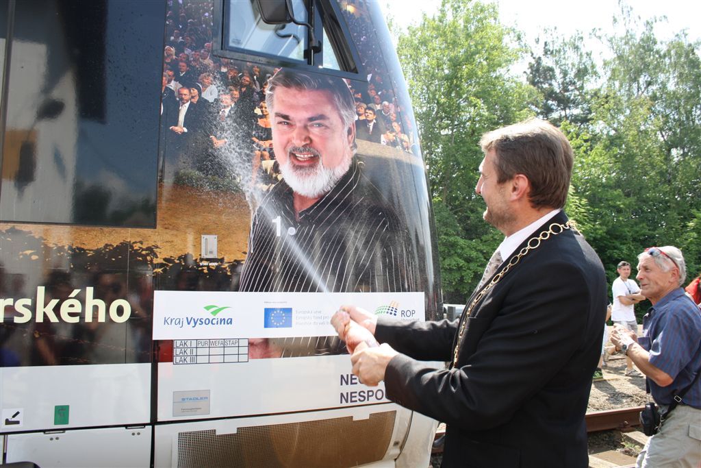 V Jaroměřicích nad Rokytnou pokřtili stejnojmenný vlak