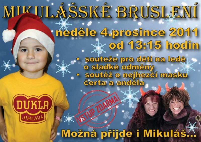 V Jihlavě v neděli Mikulášské bruslení
