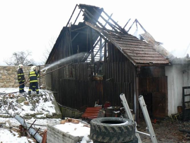 obrázek: V sobotu hořela v Okřešicích na Třebíčsku dílna