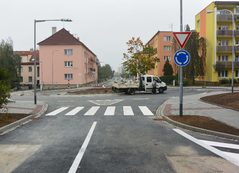 V Třebíči ve středu otevřou kruhový objezd na Václavském náměstí