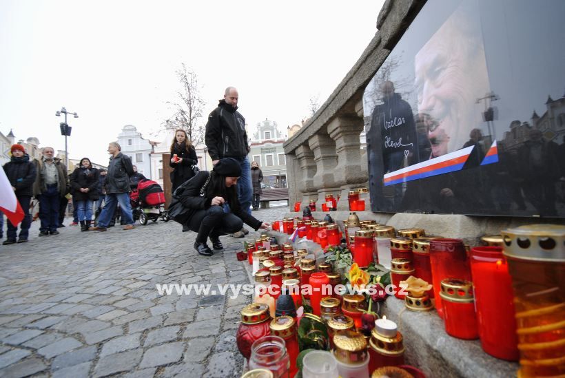 Václavu Havlovi vzdali poctu i v Havlíčkově Brodě