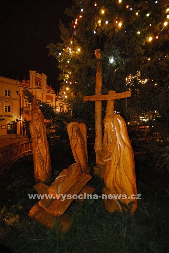 Vánoční strom ozdobil Havlíčkovo náměstí v Brodě