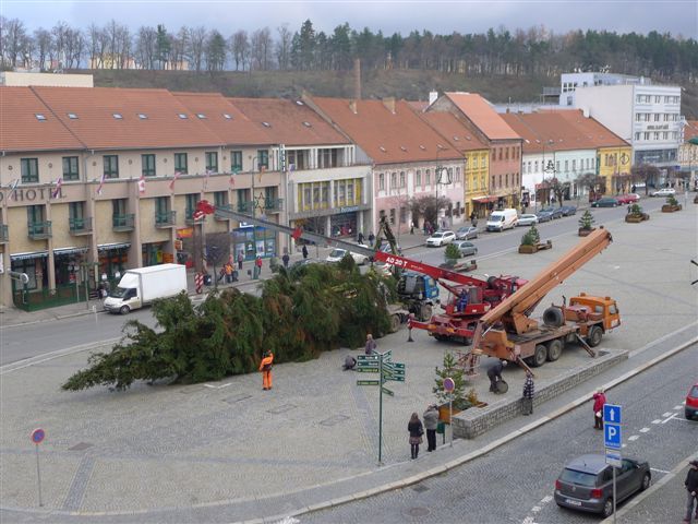 Vánoční strom v Třebíči rozsvítí Mikuláš