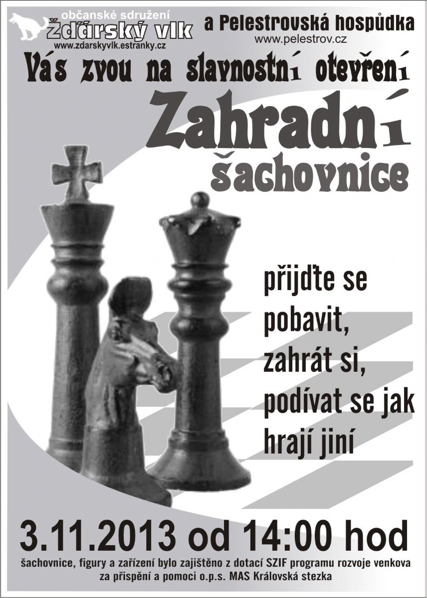 Venkovní šachy na Pelestrově