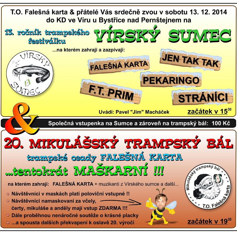 obrázek: Vírský sumec a Mikulášský bál ve Víru