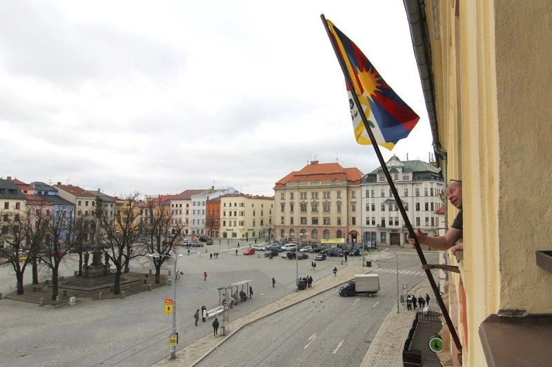 obrázek: Vlajka pro Tibet vlaje i v Jihlavě