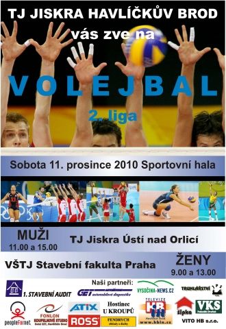 Volejbal v Brodě v sobotu