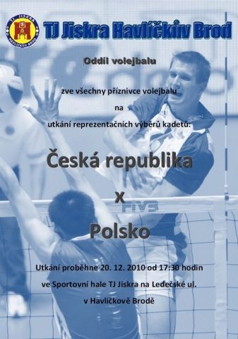 Volejbalový zápas ČR - Polsko v Brodě