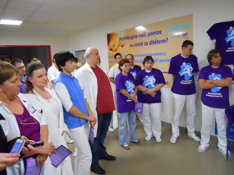 Za záchranu zdravotnictví demonstrovali lékařští odboráři v Jihlavě