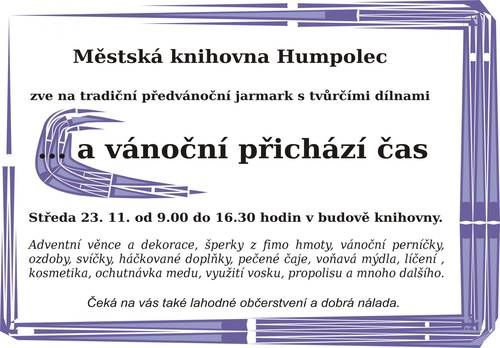 obrázek: Na tradičním vánočním tvoření v humpolecké knihovně bude i Šatník