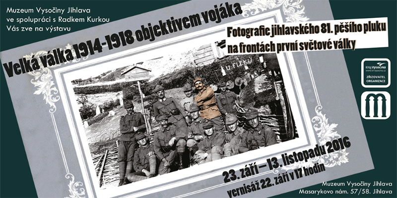 obrázek: Velká válka 1914–1918 objektivem vojáka v Jihlavě