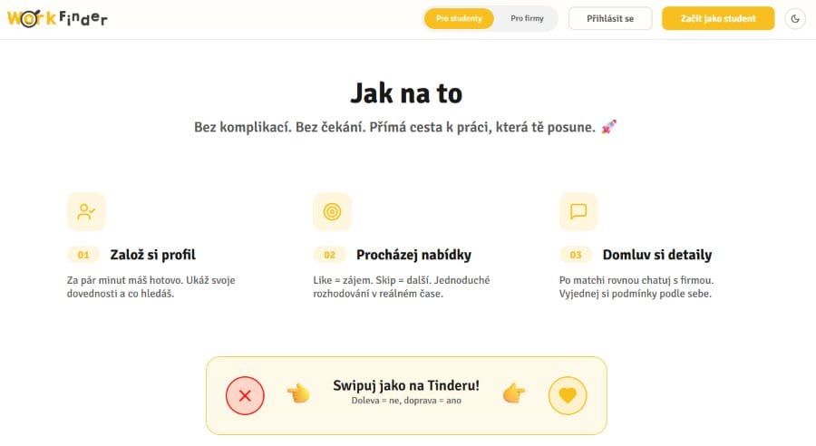 WorkFinder propojí studenty Vysočiny s brigádami