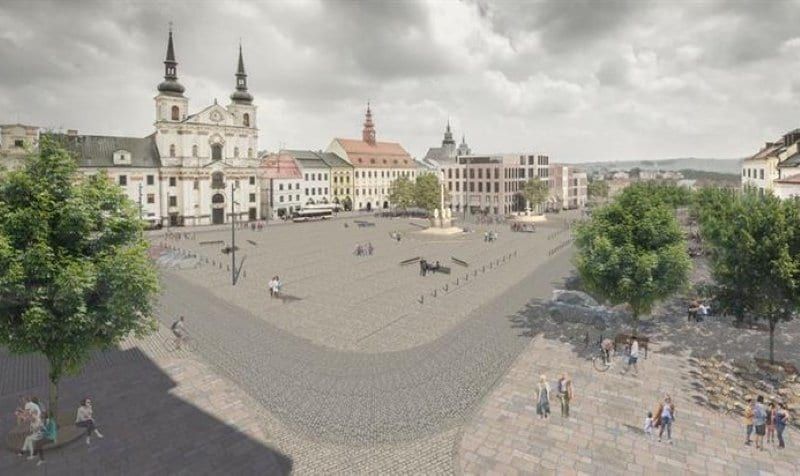 Masarykovo náměstí v Jihlavě projde etapní proměnou s posunem vozovky