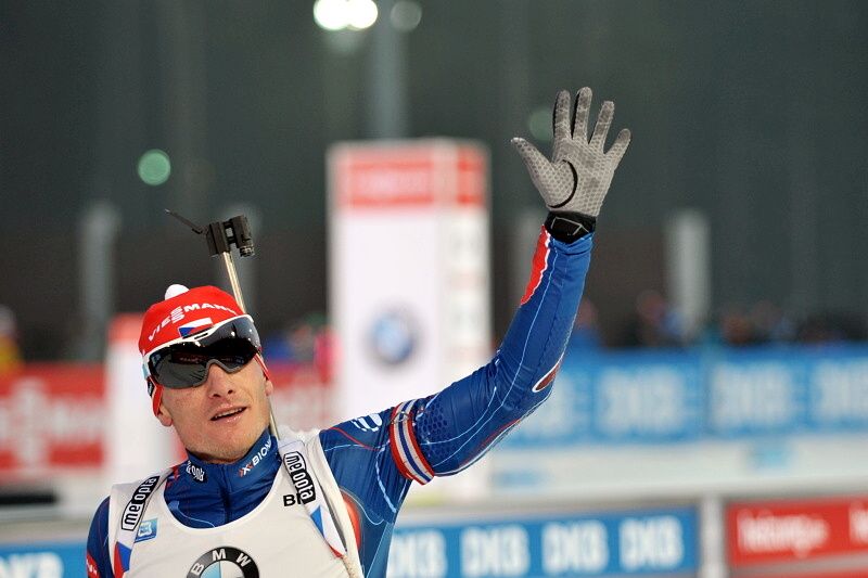 Fourcade zvítězil podruhé, Moravce potrápil pád