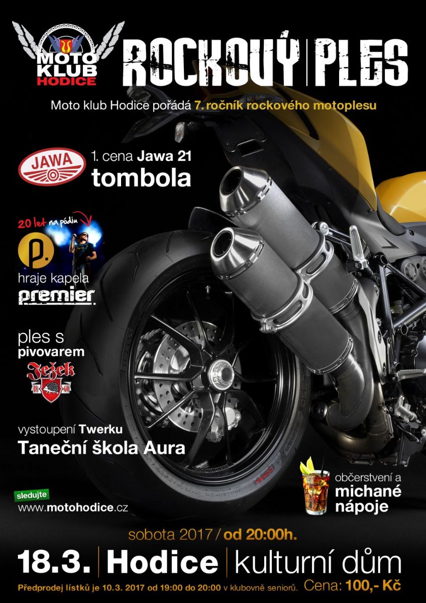 Tradiční plesy vystřídá rockový motoples