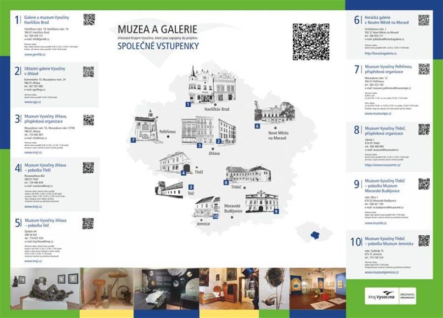 Společná vstupenka na Vysočině otevírá cestu do muzeí a galerií. Platí dva roky a nabízí až 12 vstupů
