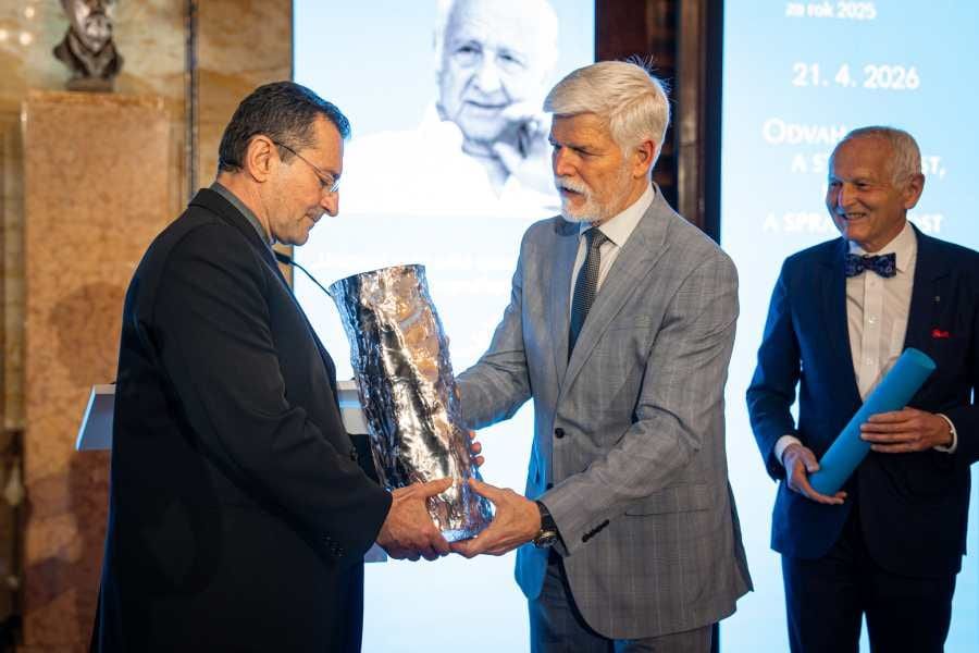 Ondřej Vetchý získal Cenu Arnošta Lustiga za odvahu a občanskou odpovědnost