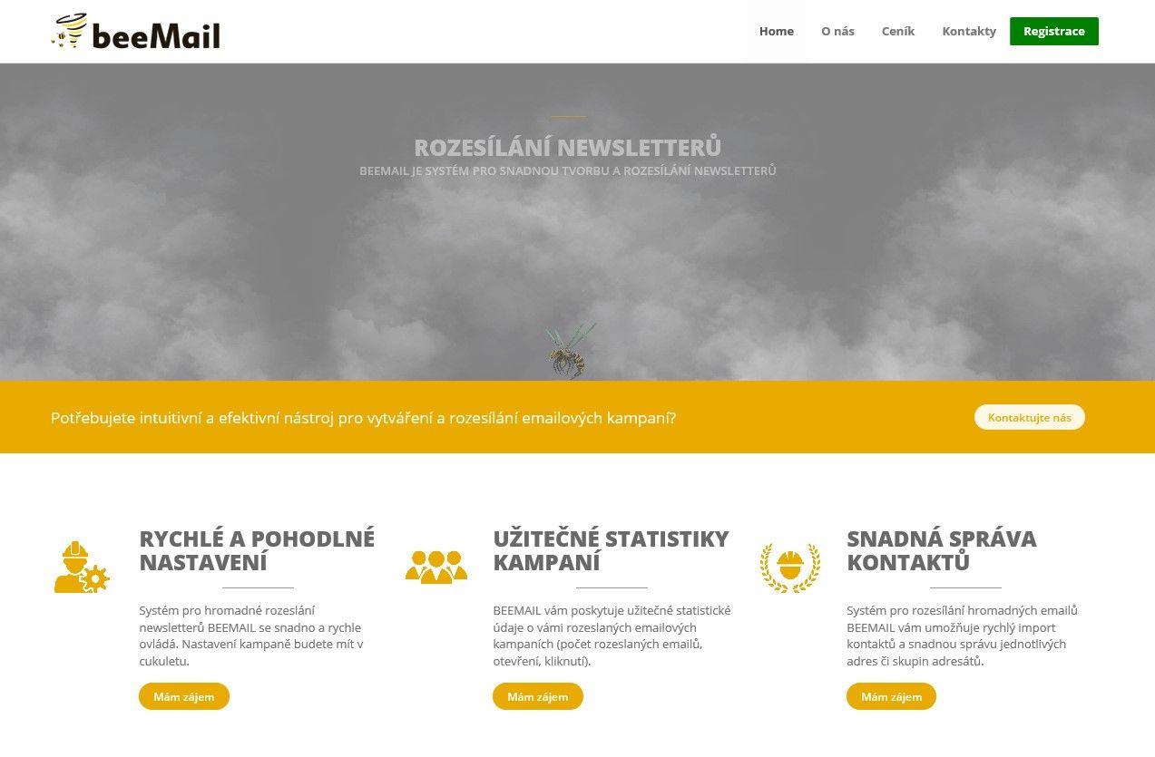 obrázek: BEEMAIL vytváří a rozesílá newslettery