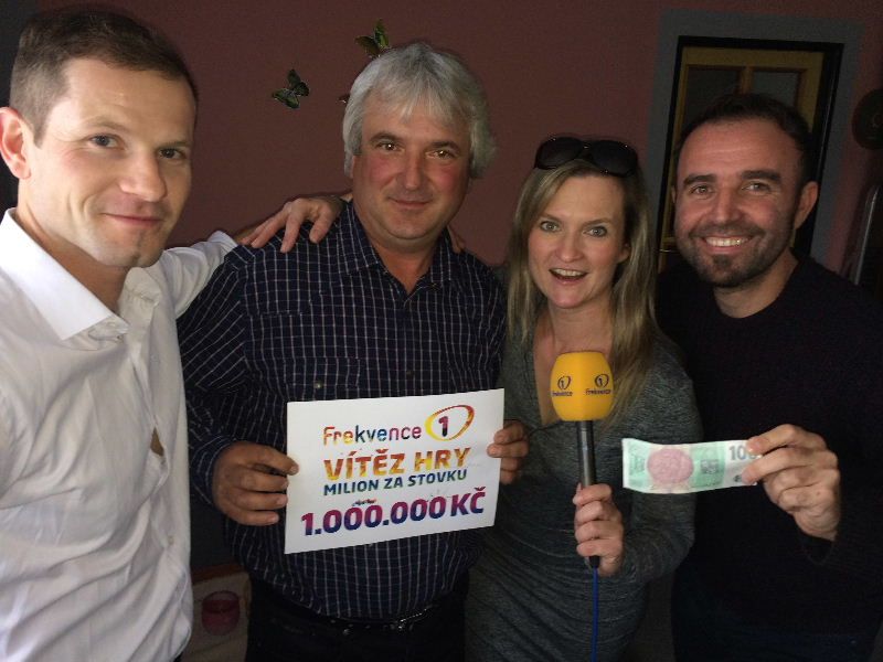 Poslouchal Frekvenci 1, našel stovku a vyhrál milion