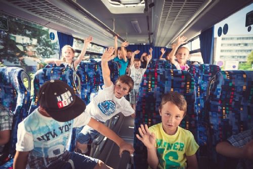 Obrázek - Prvňáci z hrotovické školy pro vysvědčení v Infocentru dukovanské elektrárny