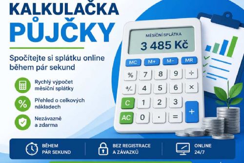 obrázek:Kalkulačka půjčky: praktický nástroj pro rychlé porovnání úvěrů na Vysočině