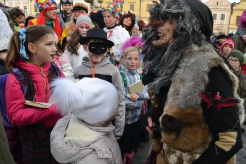 Foto: Masopustní taškařice ovládla centrum Havlíčkova Brodu