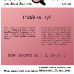 Oblastní charita Havlíčkův Brod hledá papírové padesátikoruny