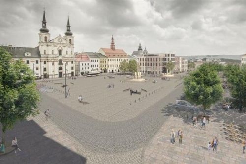 obrázek:Masarykovo náměstí v Jihlavě projde etapní proměnou s posunem vozovky