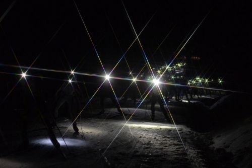Foto: Noční lyžování pod Orlíkem u Humpolce