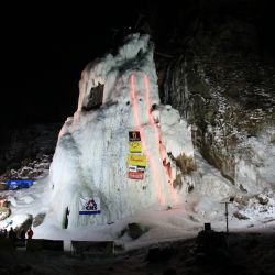 Ve Víru se opět lezlo na ledu. Vírský cepín 2017 