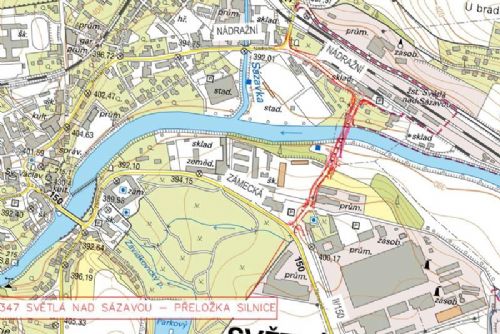 obrázek:Světlá nad Sázavou připravuje nový most a přeložku silnice II/347