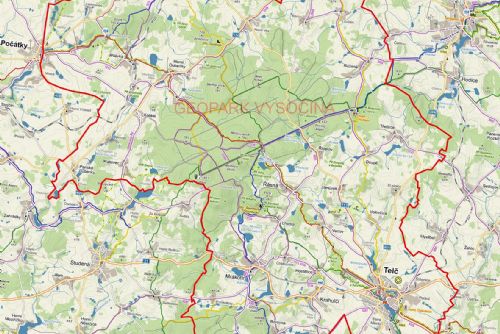 Obrázek - Mapa Geoparku Vysočina
Zdroj: geoparkvysocina.cz